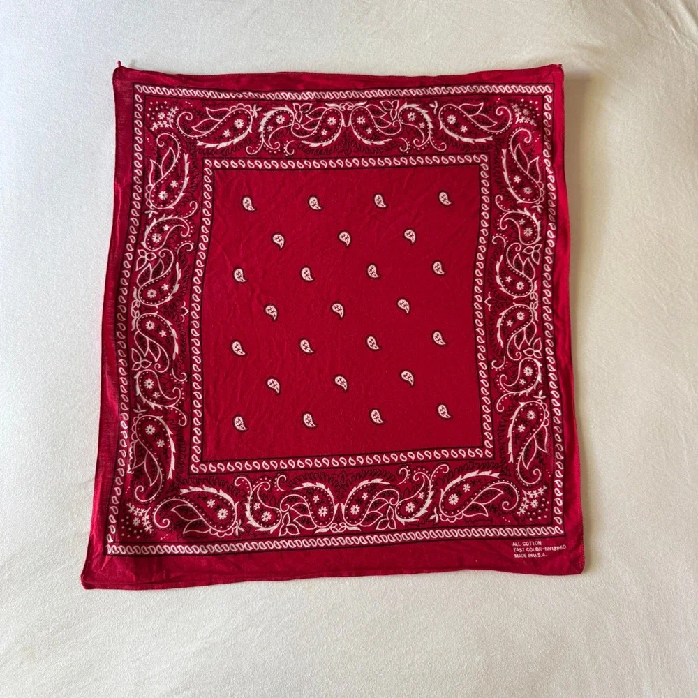 Vtg Scarf Bandana Lot 3 Pcs Mixed Prints Pure Cotton Silk Handkerchief Bundle
